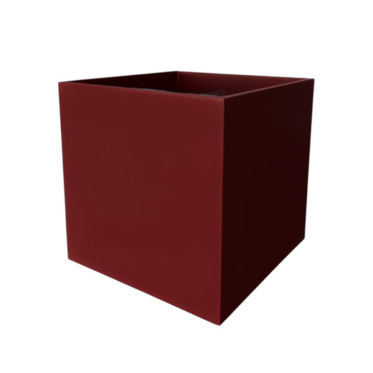 Maceta Cubo 60cm - Color Burdeos