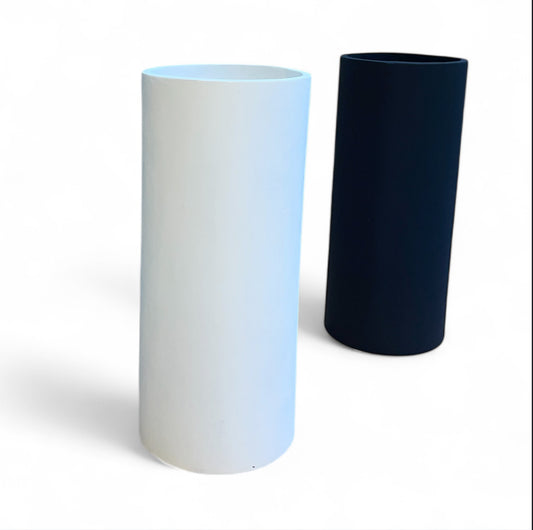 Maceta Torre 30cm de diámetro x 70cm altura de hormigón refozado con fibra